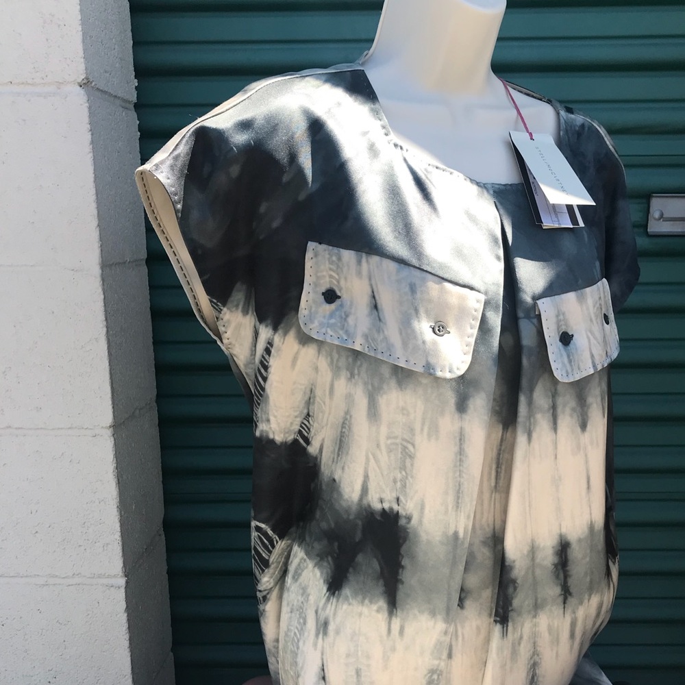 Stella Mccartney Womens Blue TieDye Blouse, 38